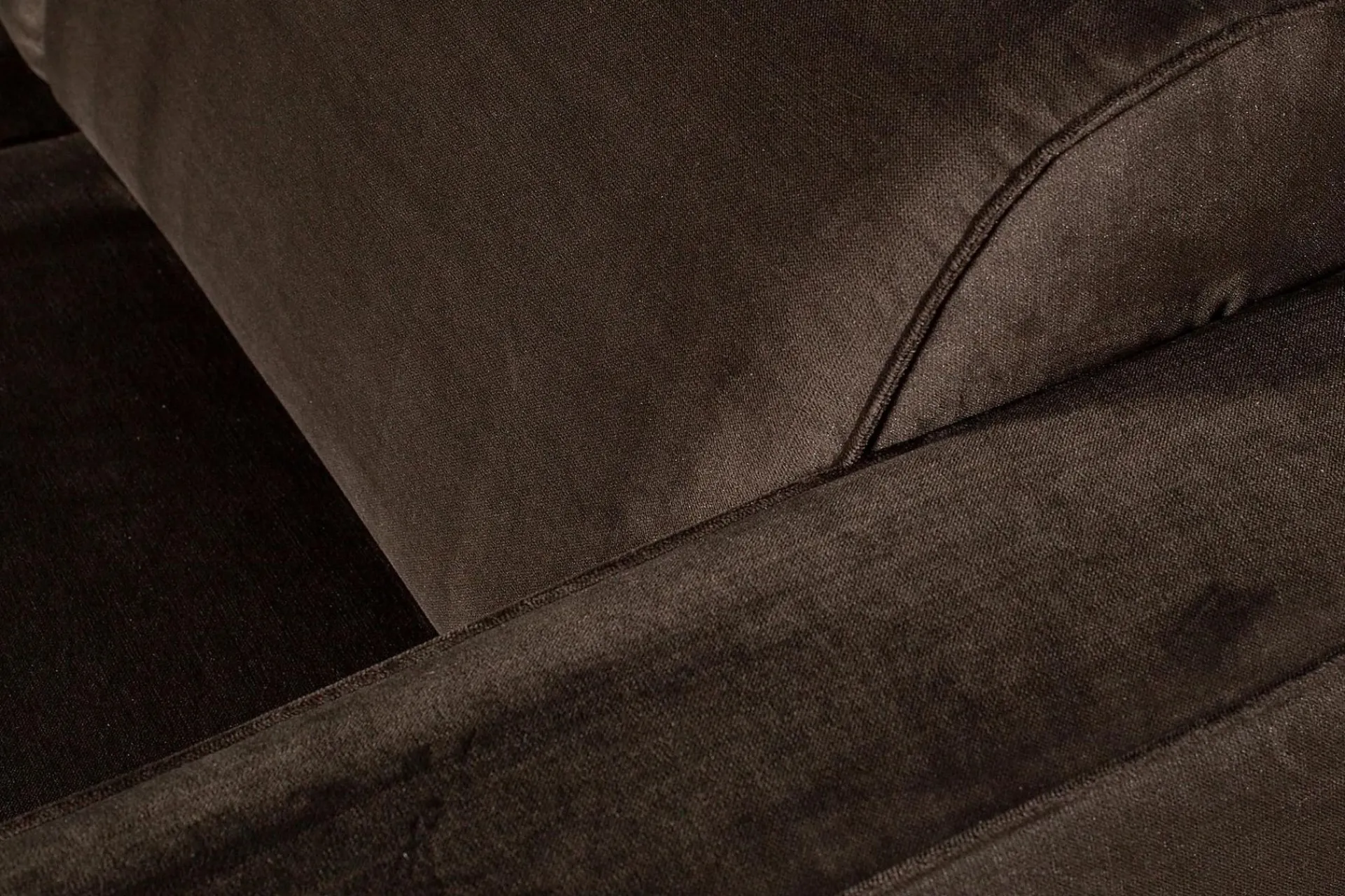 Velour Sofa & Fløyel Sofa-Statement 3-seters Sofa Brun