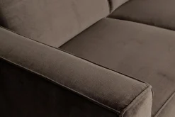 Velour Sofa & Fløyel Sofa-Statement 3-seters Sofa Brun