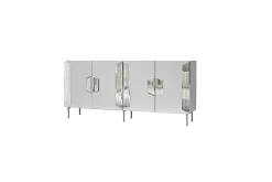 Sideboard & Skjenker-Stedum Konsollbord 180 cm Hvit,Sølv