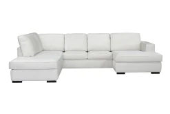 Velour Sofa & Fløyel Sofa|U-Sofa-Steinland U-Sofa Divan Venstre Hvit