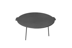 Mustang Gryter & Kasseroller-Stekepanne Støpejern med Føtter 45cm Svart