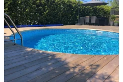 Planet Pool Basseng-Stålveggsbasseng Premium Rund 3,5x1,5m Innebygd L:Blå 0.6