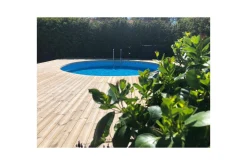 Planet Pool Basseng-Stålveggspool Premium Rund Ø 3,5 m, Persia Blå, 1,2 m Hvit