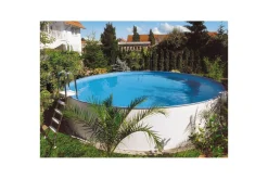 Planet Pool Stålveggspool Premium Rund Ø 3,5 m, Persia Blå, 1,5 m