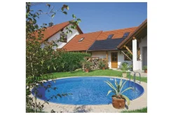 Planet Pool Stålveggspool Premium Rund Ø 3,5 m, Persia Blå, 1,5 m
