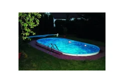 Planet Pool Stålveggspool Premium Oval 6 x 3,2 m, Persia Grå