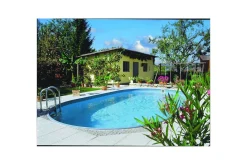 Planet Pool Stålveggspool Premium Oval 6 x 3,2 m, Persia Grå