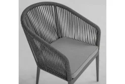 Balkongstoler|Balkongmøbler-Stol ECCO 57x65xH81cm grå/aluminium Grey