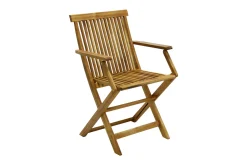 Balkongstoler|Balkongmøbler-Stol FINLAY 54x57xH86cm Sammenleggbar Tre/Natur