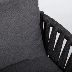 Utelenestoler|Loungemøbler Salg-Stol HOME4YOU Bristol 63x62x73 cm Grå