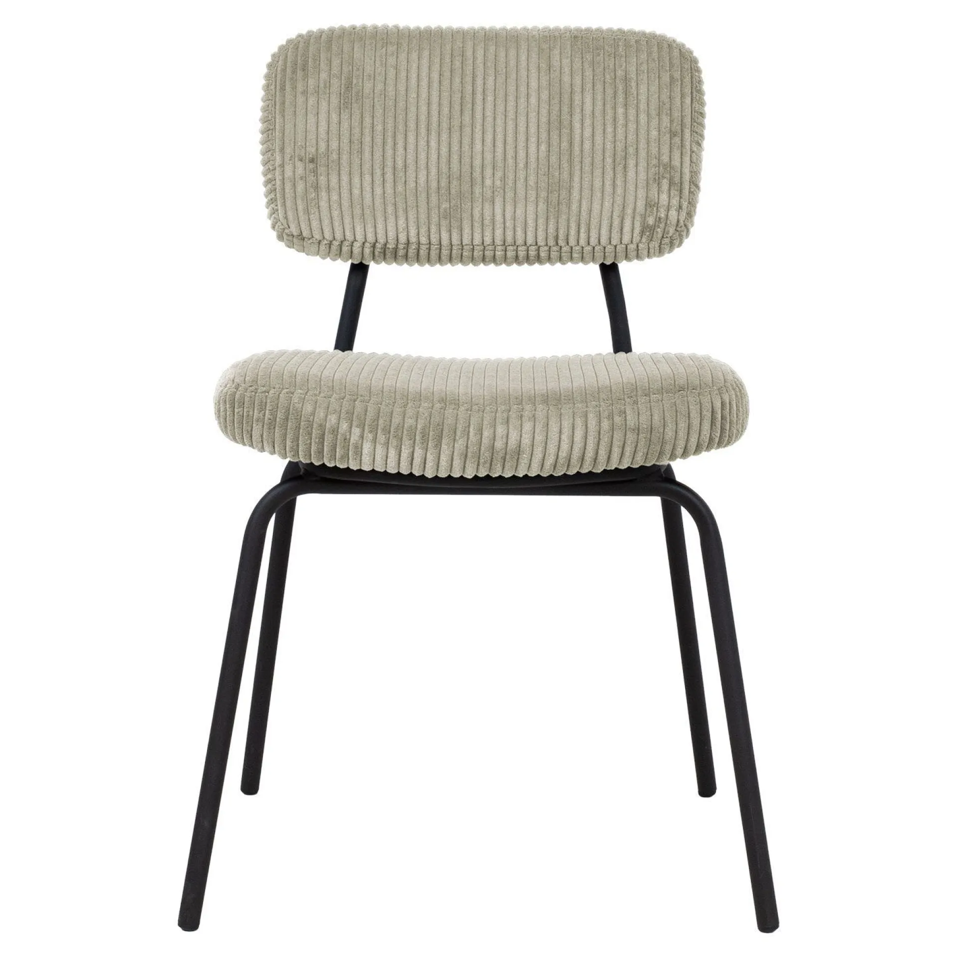 Spisestoler & Kjøkkenstoler-Stol HOME4YOU Keiu 46x51x76 cm kordfløyel Lys beige