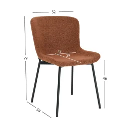 Stol HOME4YOU Manolo bouclé