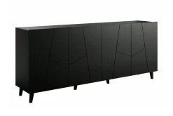 Scandinavian Choice Oppbevaringsskap|Skap-Strontian Highboard Black Svart