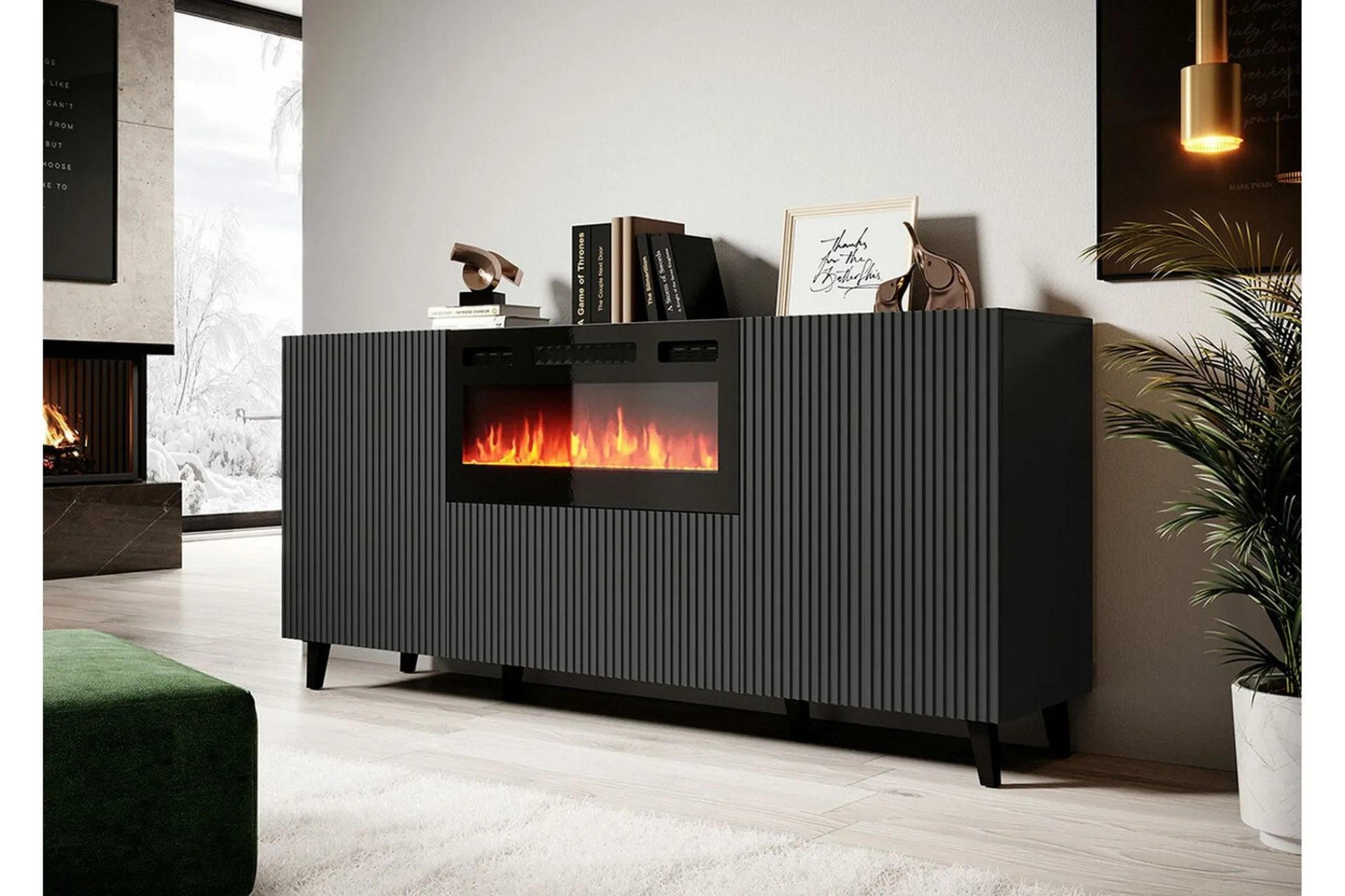 Scandinavian Choice Oppbevaringsskap|Skap-Strontian Highboard Grey