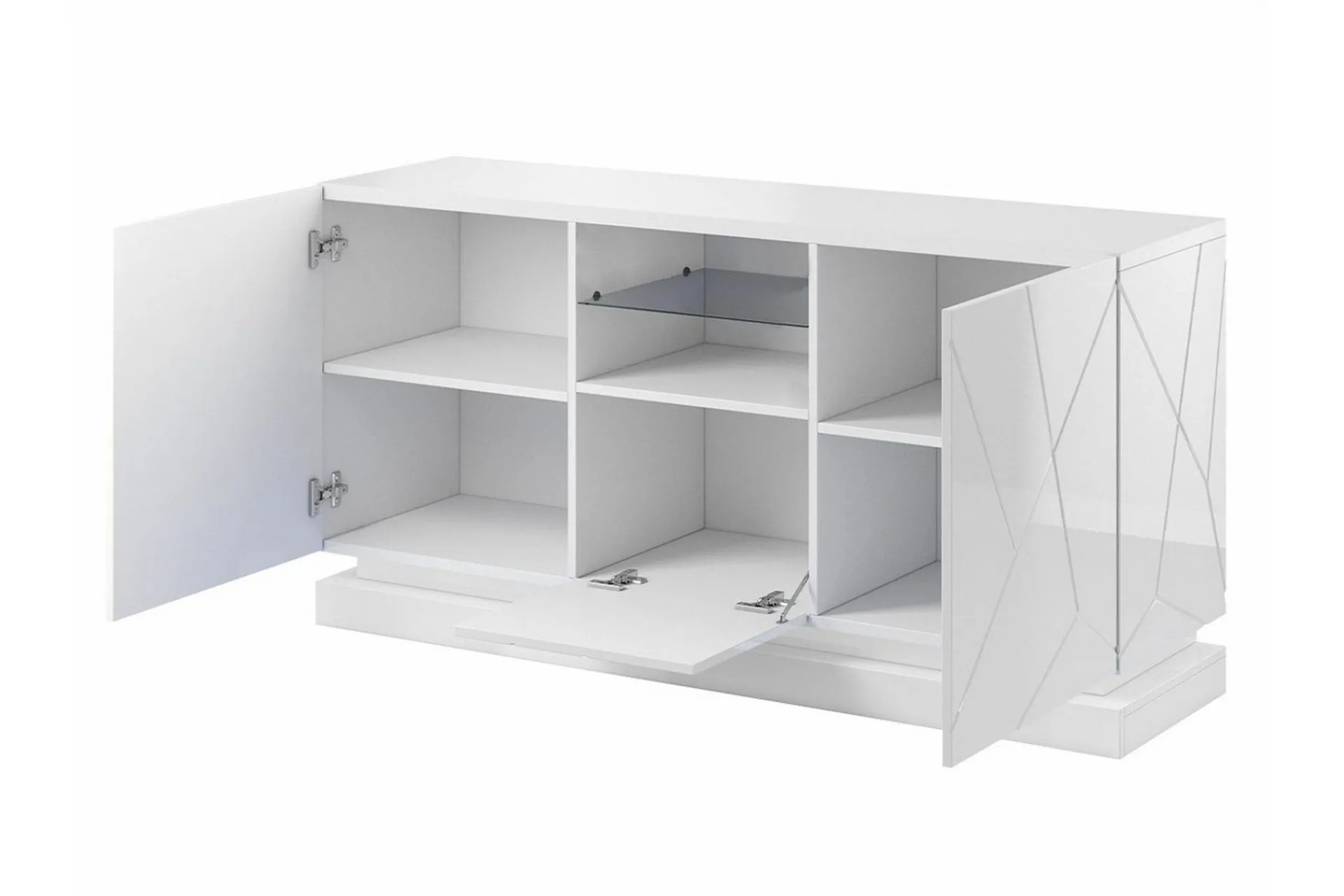 Scandinavian Choice Oppbevaringsskap|Skap-Strontian Highboard White Hvit