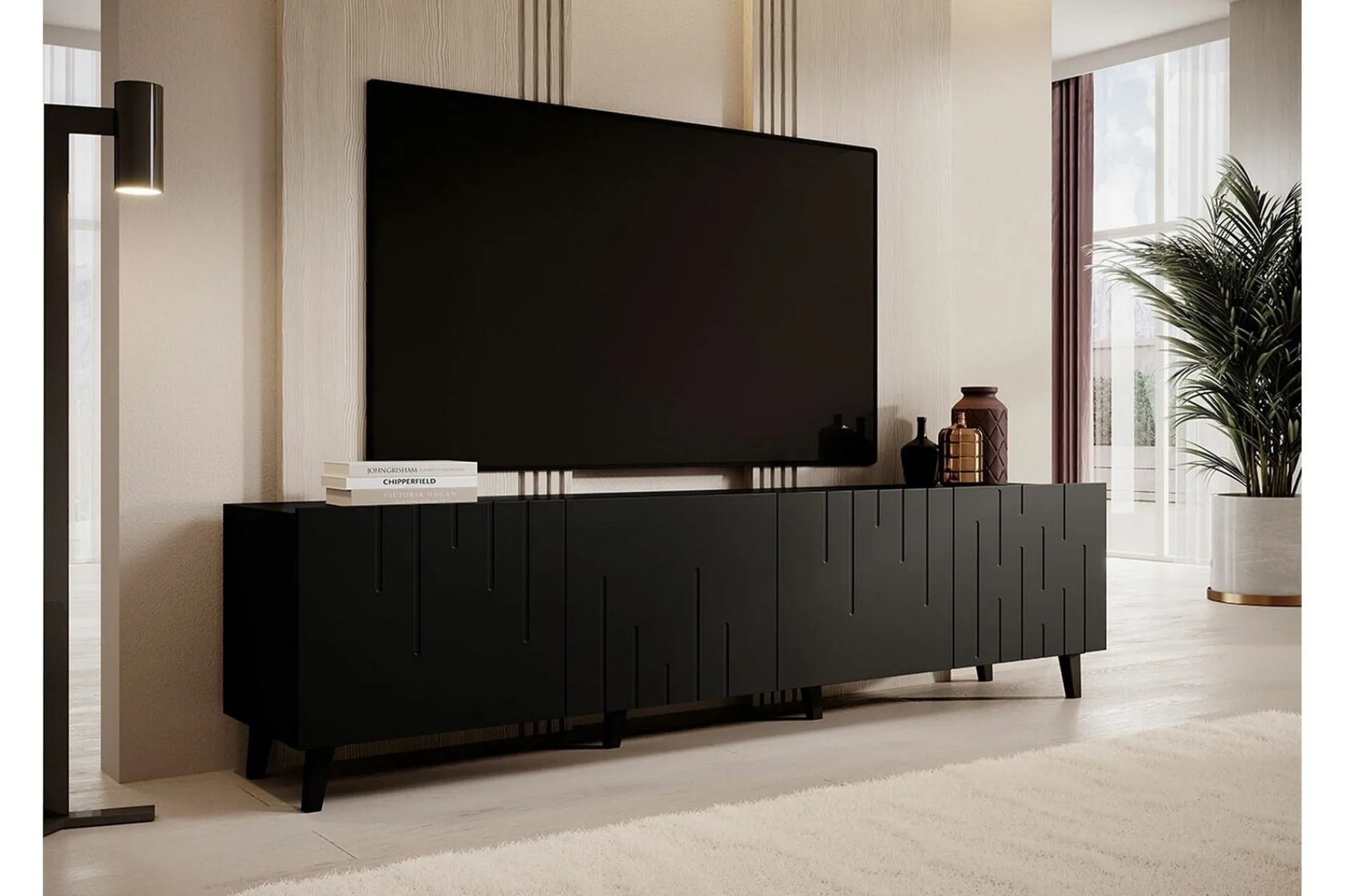 Scandinavian Choice Strontian Tv-skåp 200 cm Black