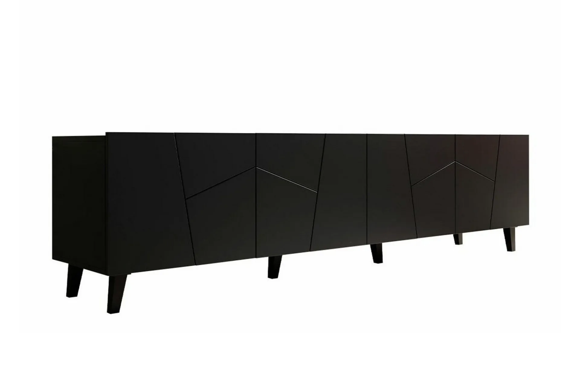 Scandinavian Choice Tv-Benk & Mediabenk-Strontian Tv-skåp 201 cm Black Svart