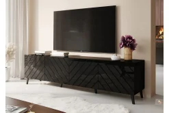 Scandinavian Choice Tv-Benk & Mediabenk-Strontian Tv-skåp 200 cm Black Svart