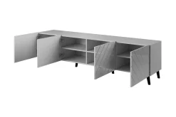 Scandinavian Choice Tv-Benk & Mediabenk-Strontian Tv-skåp 200 cm Black Svart