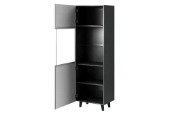 Scandinavian Choice Strontian Vitrinskåp 183 cm Anthracite/Black