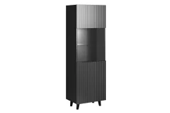 Scandinavian Choice Strontian Vitrinskåp 183 cm Anthracite/Black