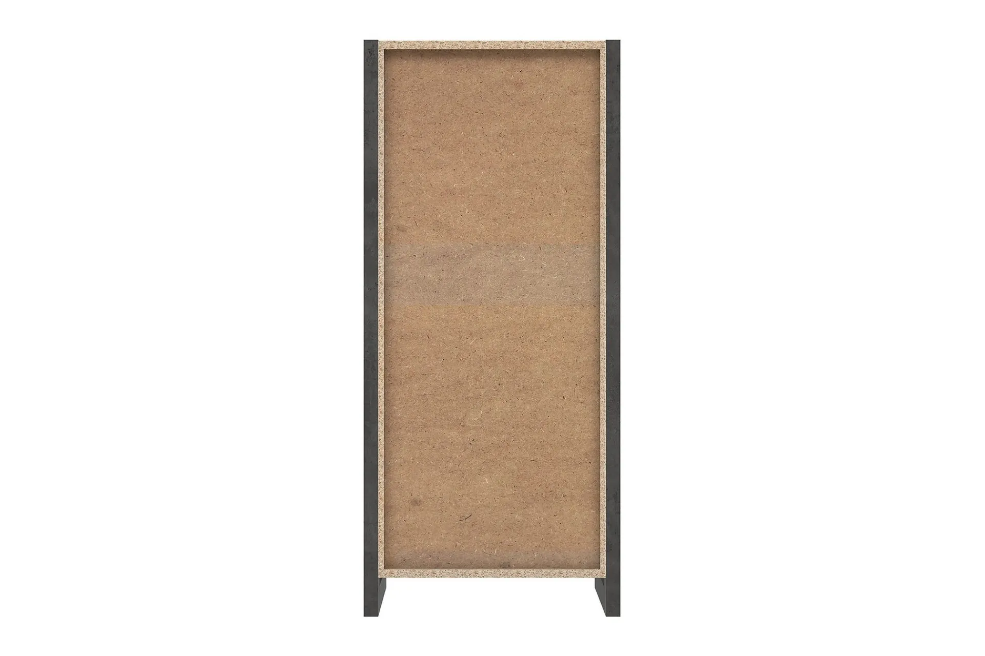 Vitrineskap|Skap-Strumica Vitrineskap 43x68 cm 2 Hyller Brun/Grå
