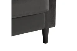 CosmoLiving Sofa Med Sjeselong-Strummer Divansovesofa Grå Grey