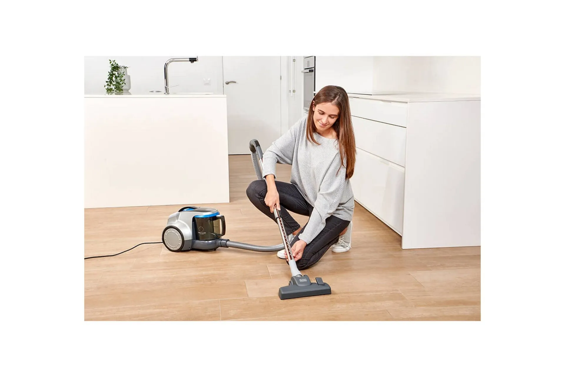 Black+Decker Klespleie|Støvsuger-Støvsuger Poseløs Grey