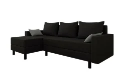 Sovesofaer-Summerhill 3-seters Hjørnesovesofa Svart