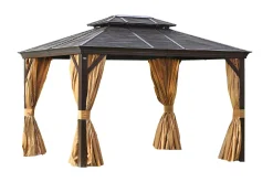Paviljonger-Sunsetia Paviljong 300x400x270 cm Brun,Beige