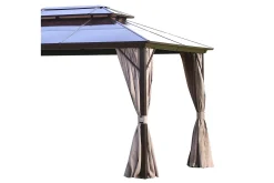 Paviljonger-Sunsetia Paviljong 300x400x270 cm Polykarbonattak Beige