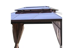 Paviljonger-Sunsetia Paviljong 300x400x270 cm Polykarbonattak Beige