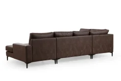 U-Sofa-Svanabyn Sofa m. Divan og Sjeselong 4-seter Brun
