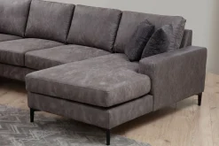 Svanabyn Sofa m. Divan og Sjeselong 4-seter