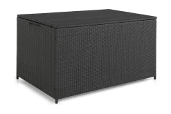 Comfort Garden Sydney vanntett puteboks Large for utendørs bruk – Oppbevaringsboks i kunstrotting (B140xD80xH90 cm)