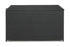 Comfort Garden Sydney vanntett puteboks Large for utendørs bruk – Oppbevaringsboks i kunstrotting (B140xD80xH90 cm)