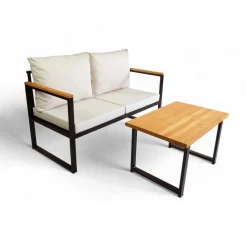 Loungesett|Loungesett-Sylros 2-seters Sofagruppe Utendørs Beige