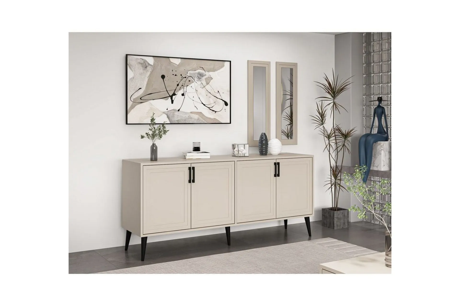 Gangbord|Avlastningsbord-Syrri Konsollbord 180 cm Sandeik