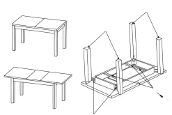 Spisebord & Kjøkkenbord-Tabell Forlengningsbart Spisebord 160 cm Eik