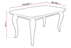 Spisebord & Kjøkkenbord-Tabell Forlengningsbart Spisebord 170 cm Eik