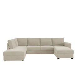 Sovesofaer-Taberk 5-seters U-sofa med Divan Høyre Beige