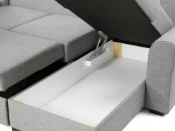 Sovesofaer-Taberk 5-seters U-sofa med Divan Høyre Beige