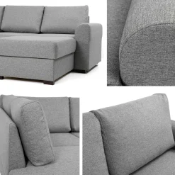 Sovesofaer-Taberk 5-seters U-sofa med Divan Høyre Beige