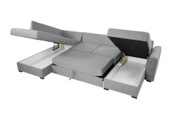 Taberk Sovesofa med Sjeselong og Dobbel Sjeselong 4-seter i Bouclé