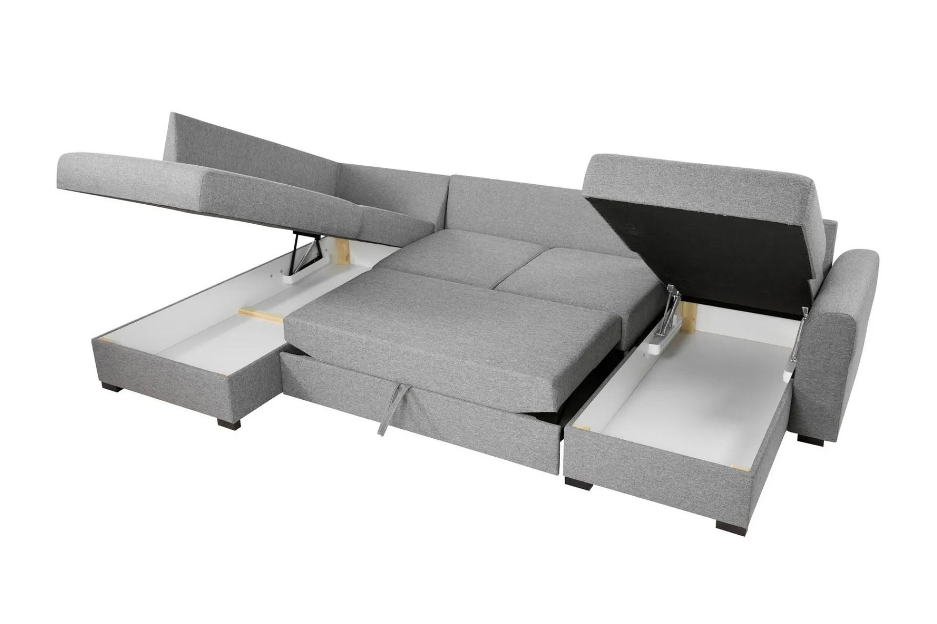 Taberk Sovesofa med Sjeselong og Dobbel Sjeselong 4-seter i Bouclé