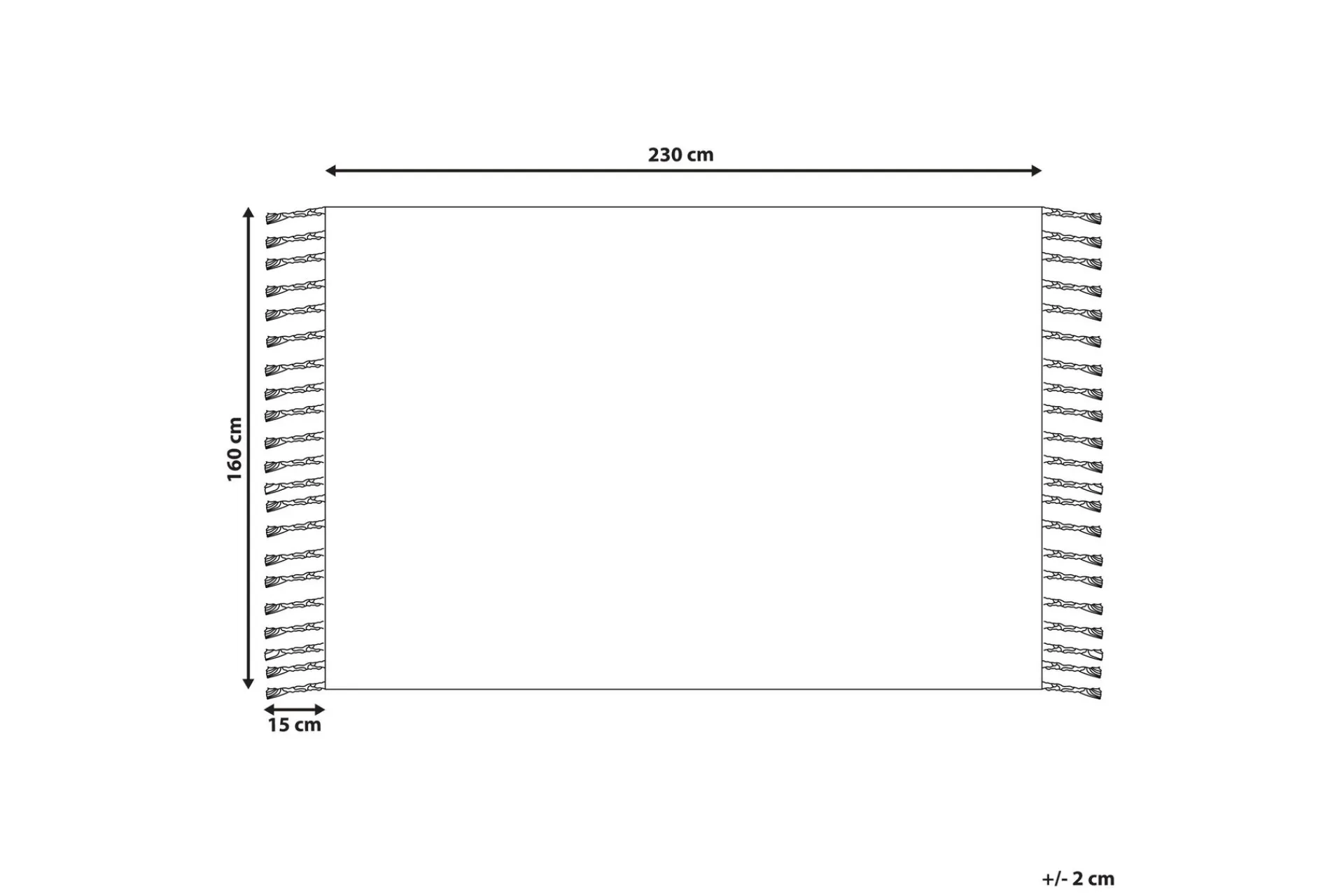 Flatvevde Tepper-Tabiat Ryeteppe 160x230 cm Svart,Hvit