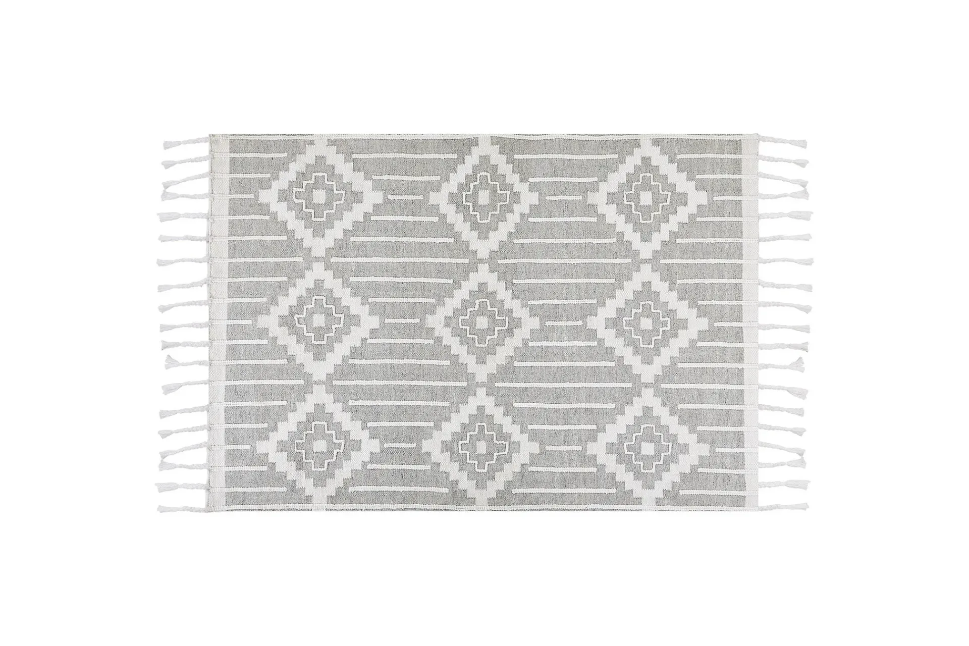 Flatvevde Tepper-Tabiat Ryeteppe 160x230 cm Svart,Hvit