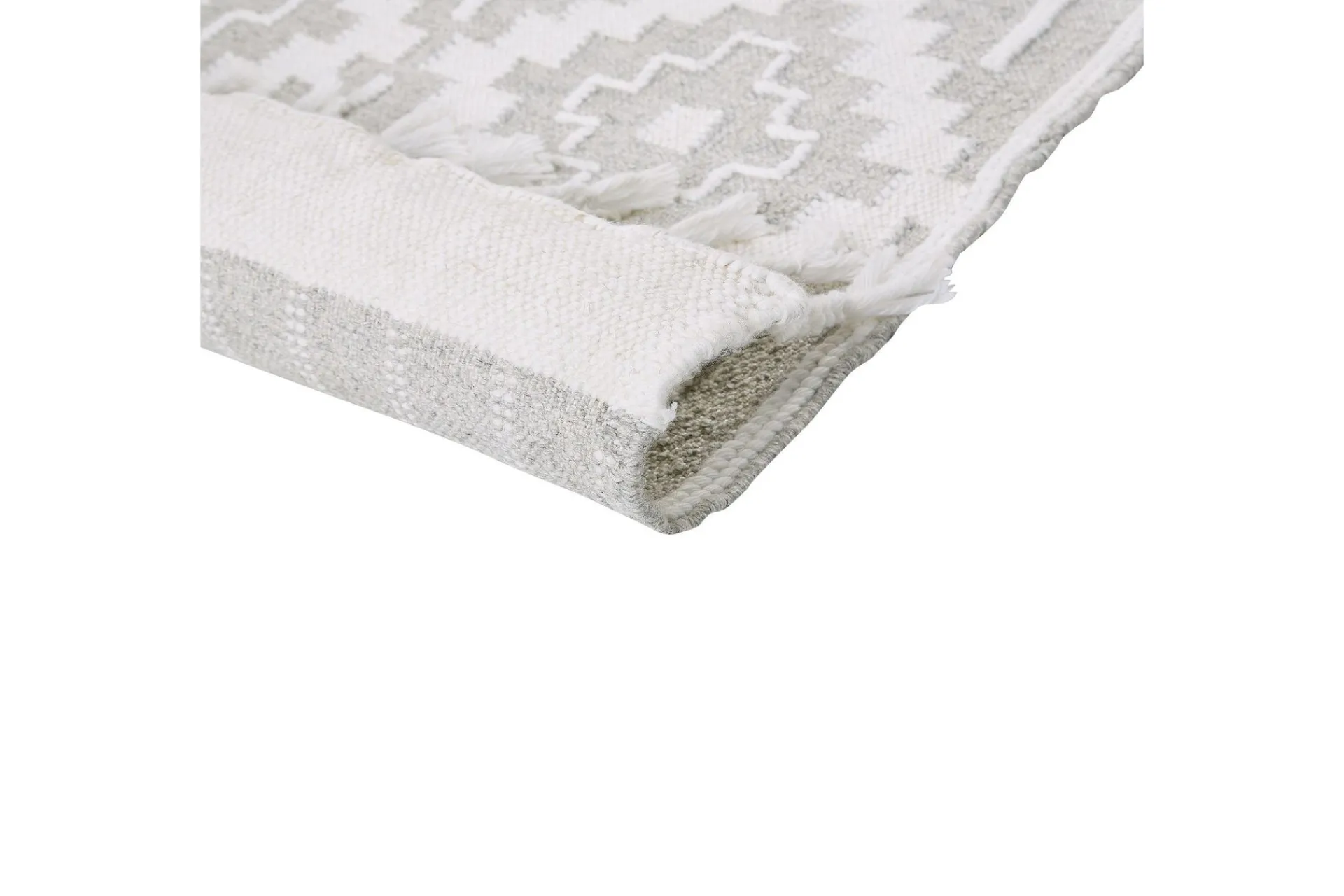 Flatvevde Tepper-Tabiat Ryeteppe 160x230 cm Svart,Hvit