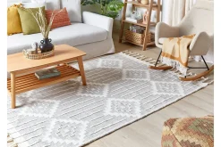 Flatvevde Tepper-Tabiat Ryeteppe 160x230 cm Svart,Hvit