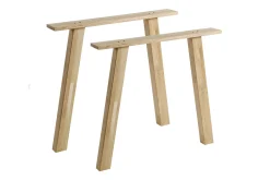 WOOOD Møbelhengsler-Tablo Bordben A-formet 2-pk Transparent